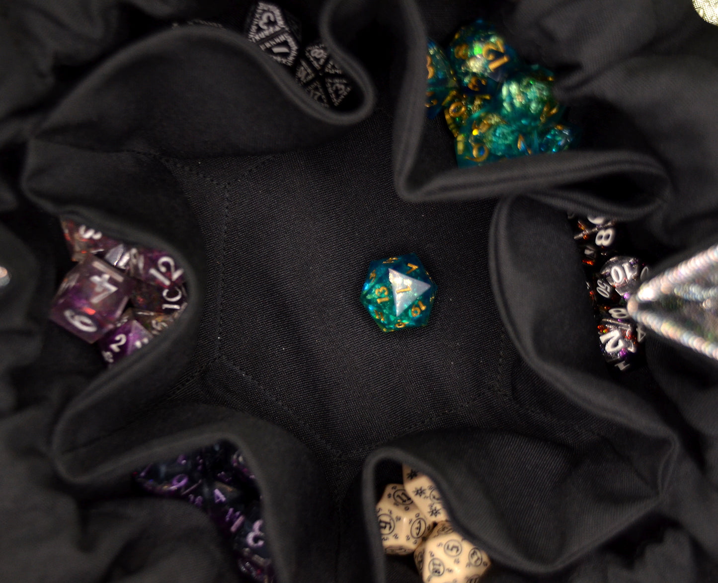 'Holo Black' Normal Dice Bag