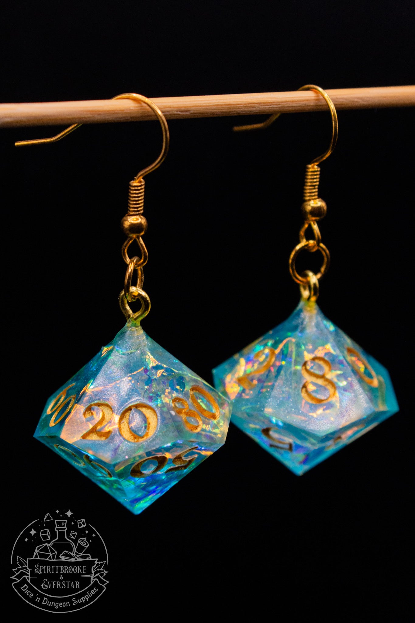 Mermaid's Whisper D10 and D100 Earrings