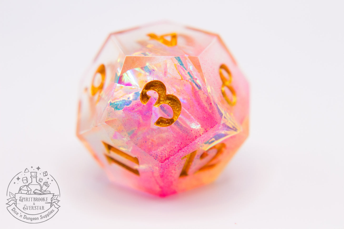 Glow in the Darkie Polyhedral Dice