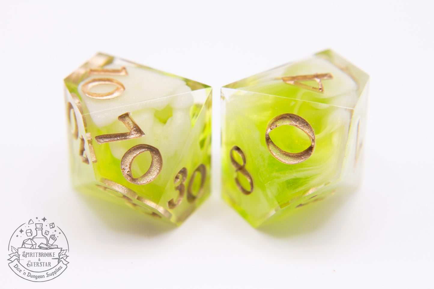 Pretty Poison Polyhedral Dice set