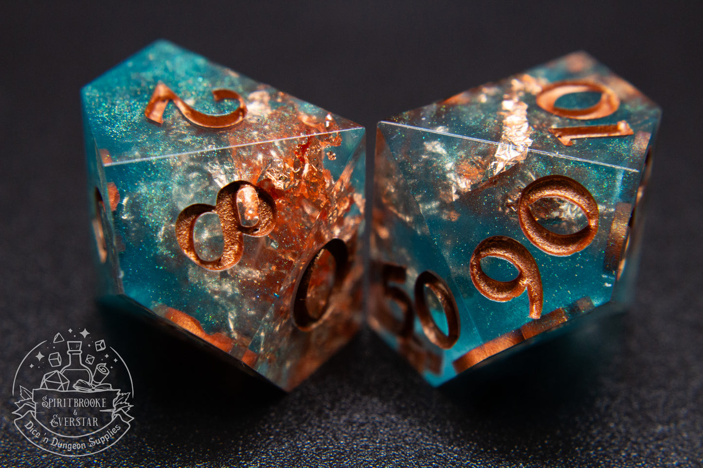 Poseidon's Backyard Polyhedral Dice set