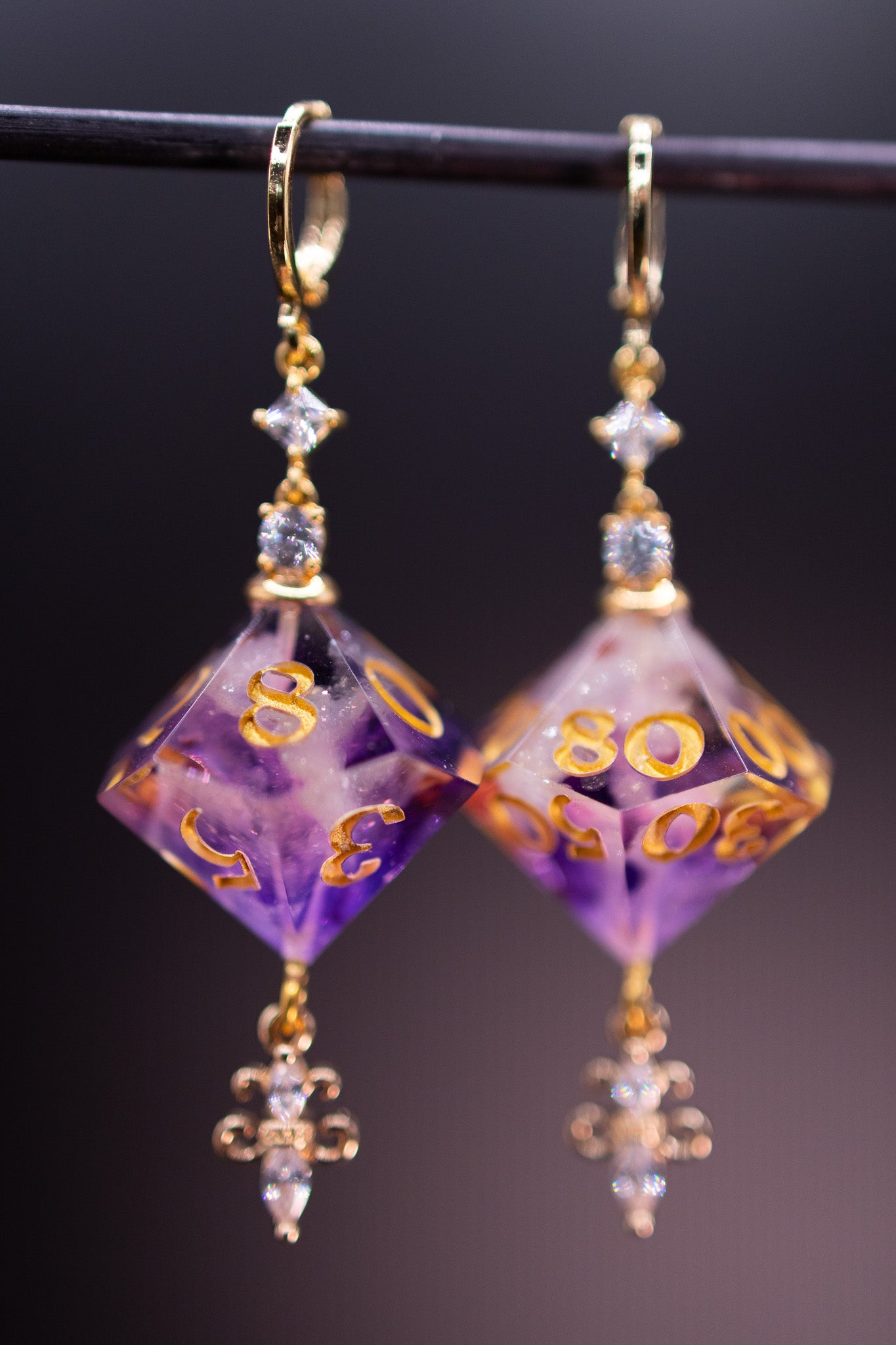 Royal Sunset D10 and D100 Earrings