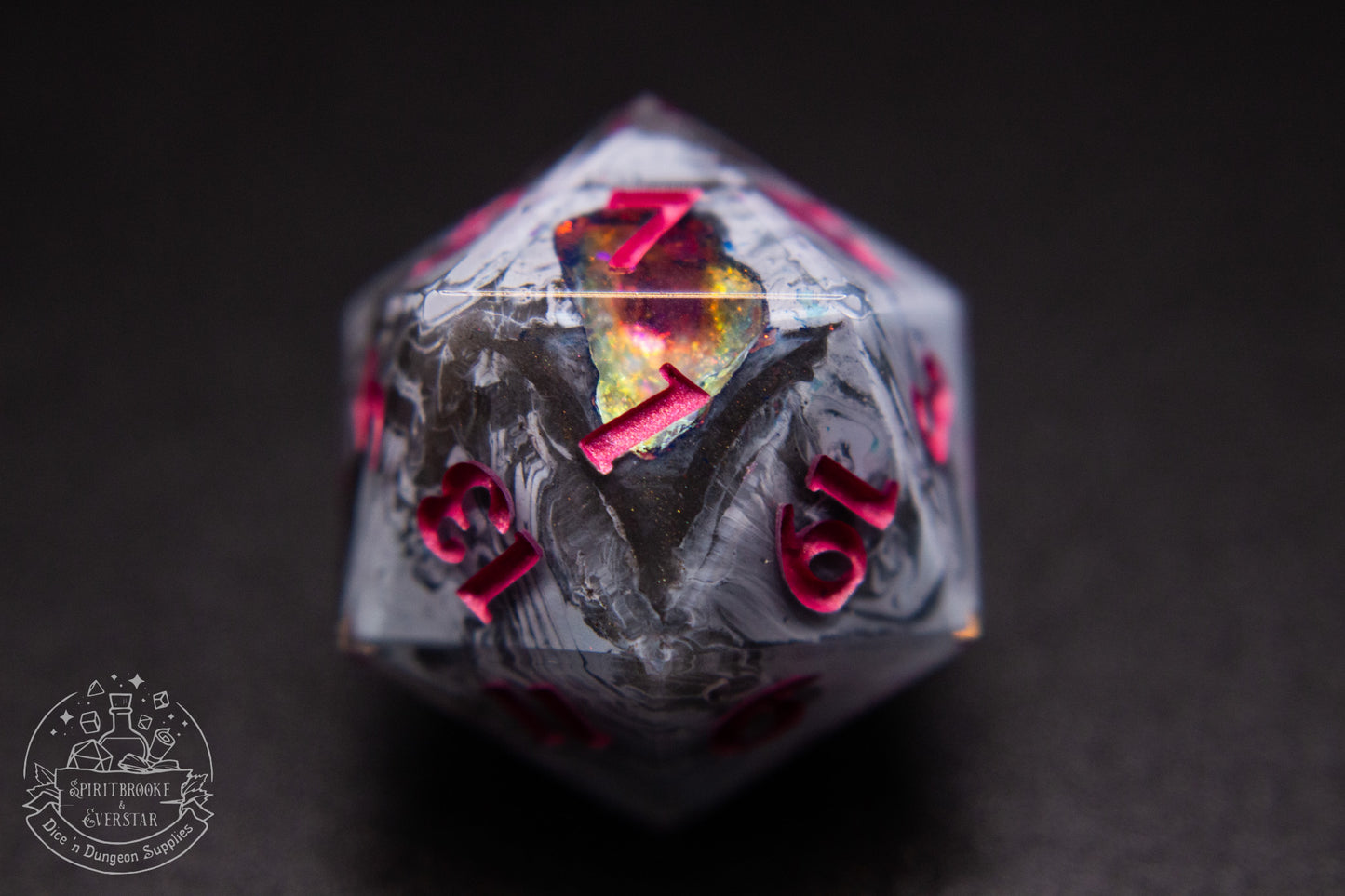 Ametrine Crystal Dream Polyhedral Geode Dice