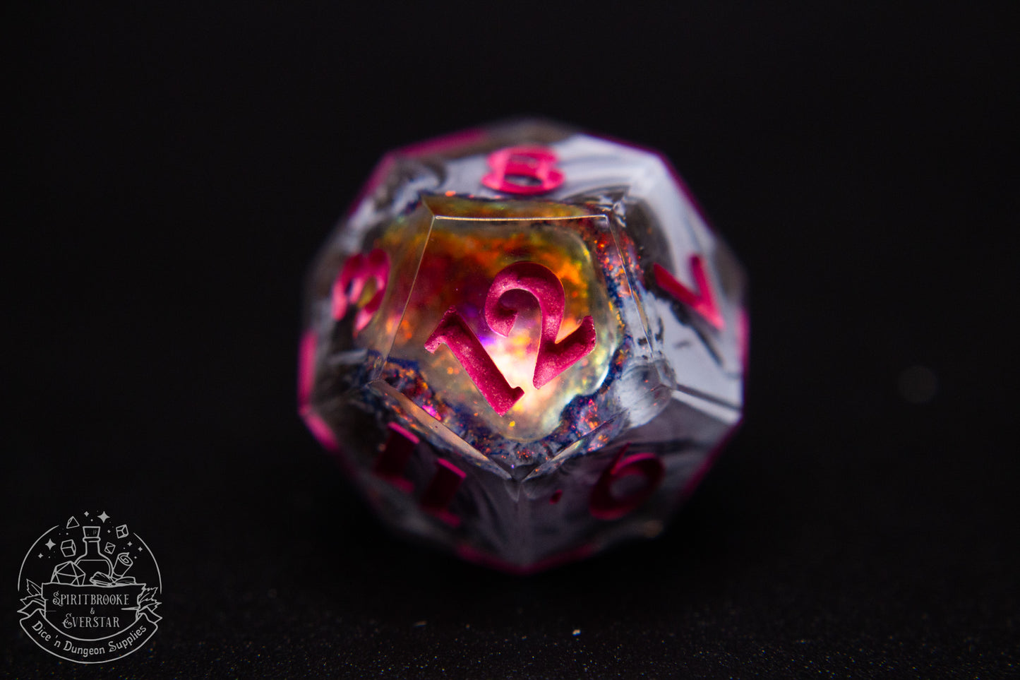 Ametrine Crystal Dream Polyhedral Geode Dice