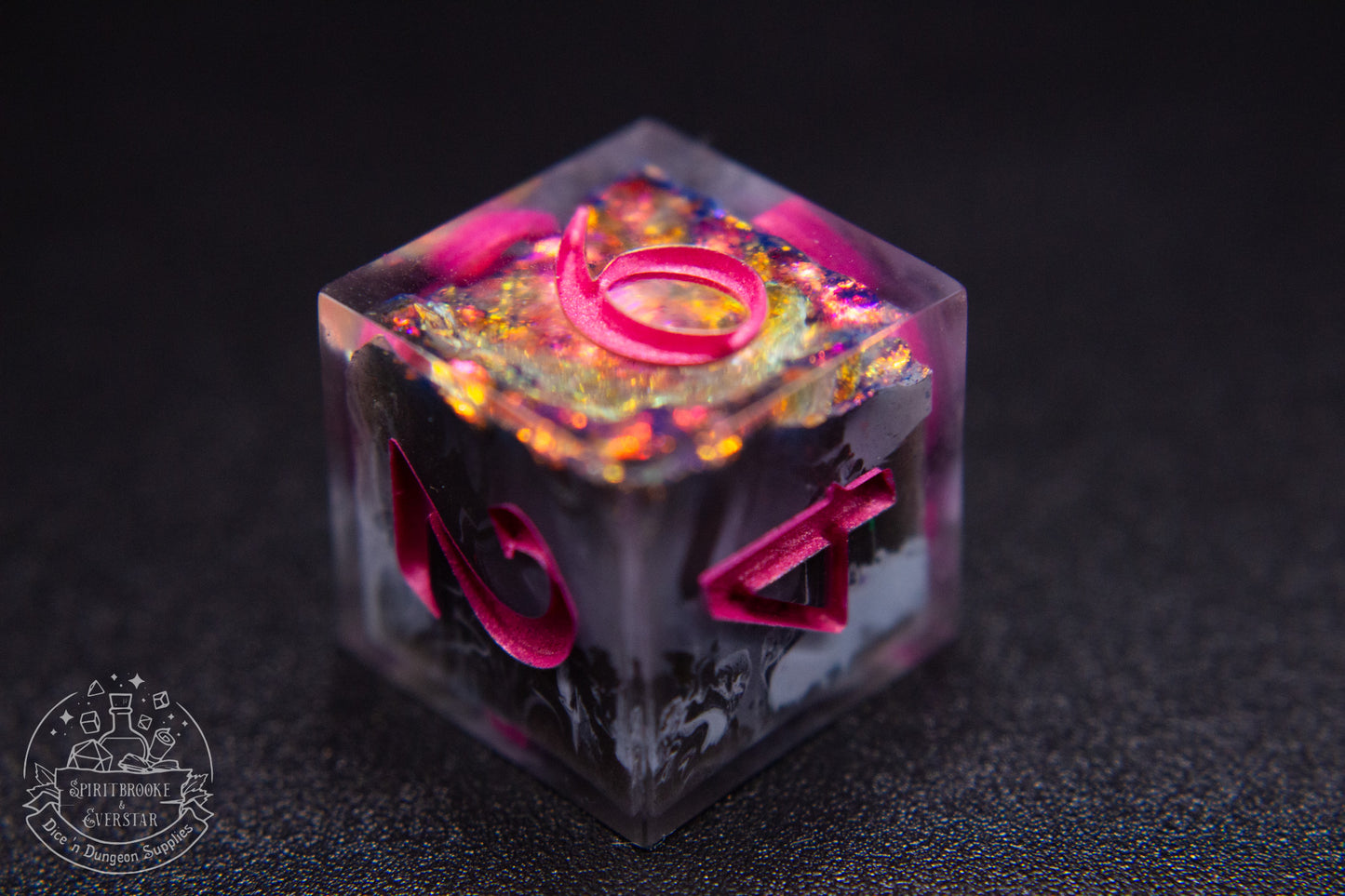 Ametrine Crystal Dream Polyhedral Geode Dice