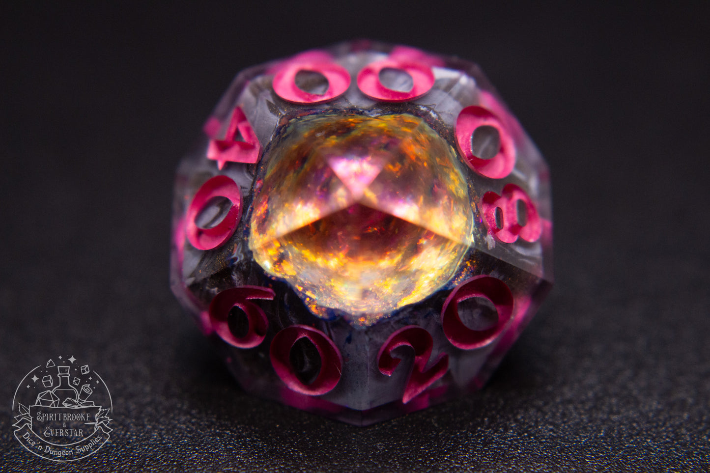 Ametrine Crystal Dream Polyhedral Geode Dice