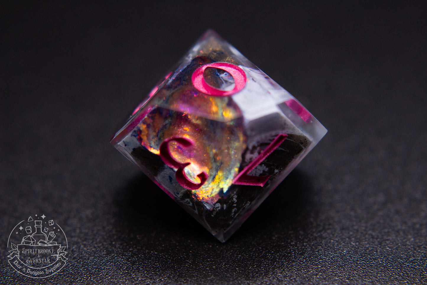 Ametrine Crystal Dream Polyhedral Geode Dice