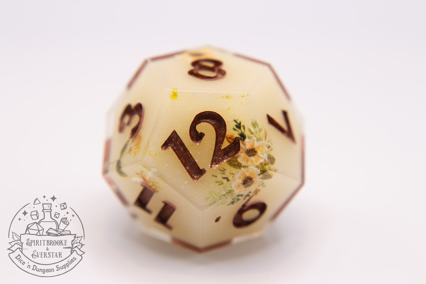 Lemonblossom Polyhedral Dice set