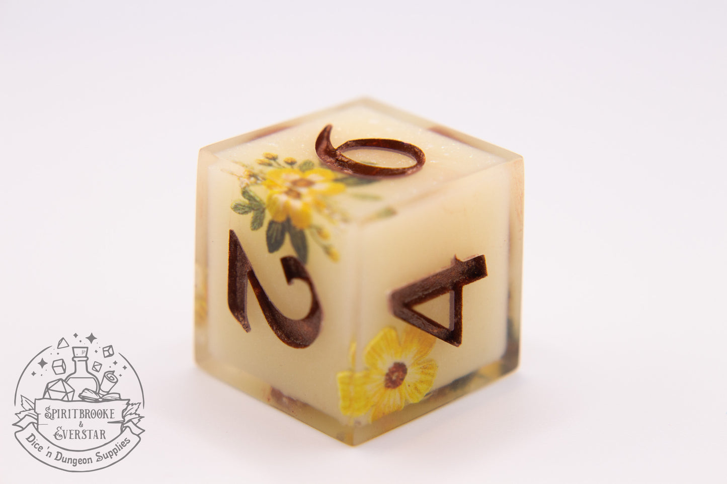 Lemonblossom Polyhedral Dice set