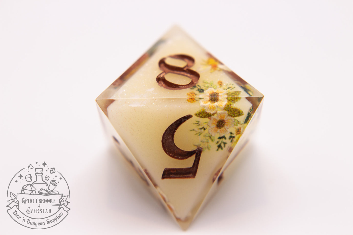 Lemonblossom Polyhedral Dice set