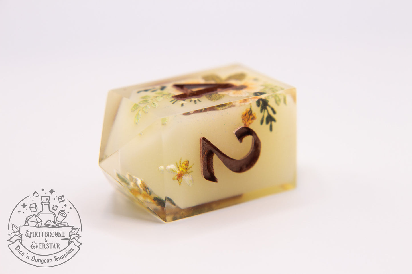 Lemonblossom Polyhedral Dice set