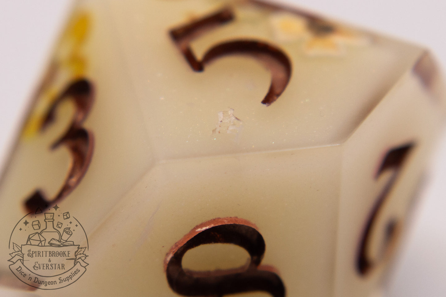 Lemonblossom Polyhedral Dice set