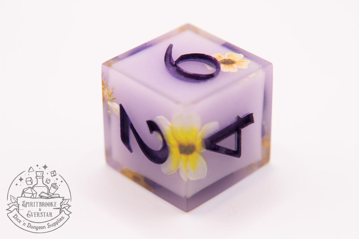 Lilac Petal Polyhedral Dice set