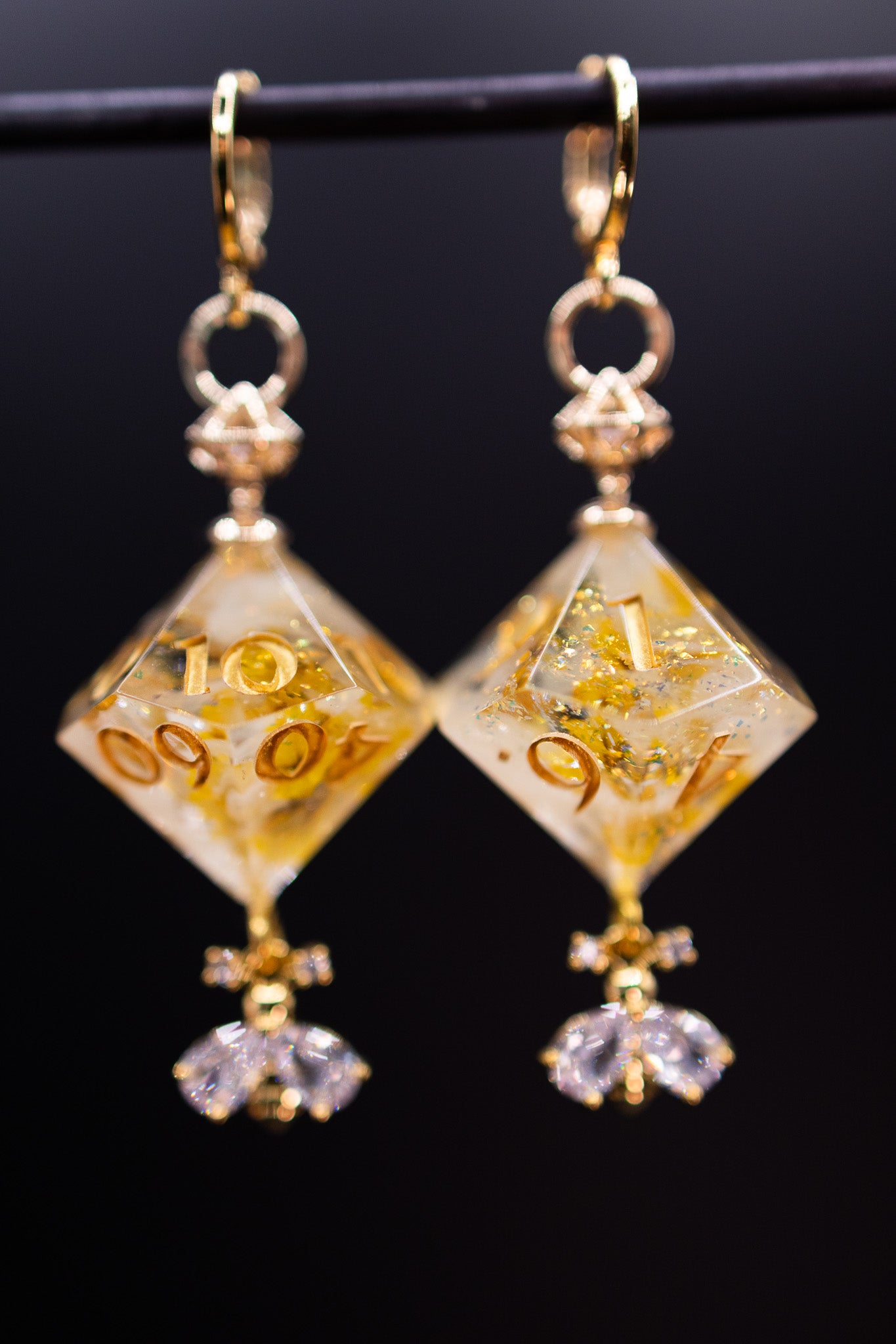 Golden Meadow D10 and D100 Earrings