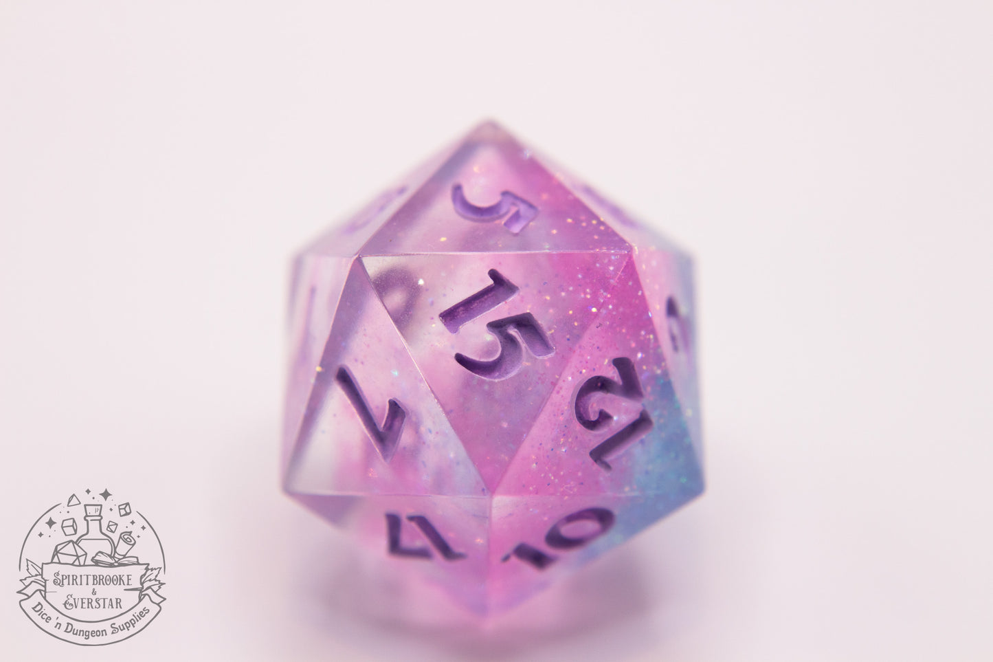 Cotton Candy Polyhedral Dice set