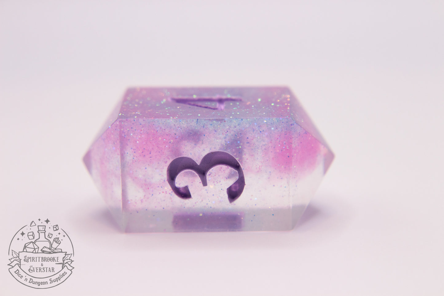 Cotton Candy Polyhedral Dice set