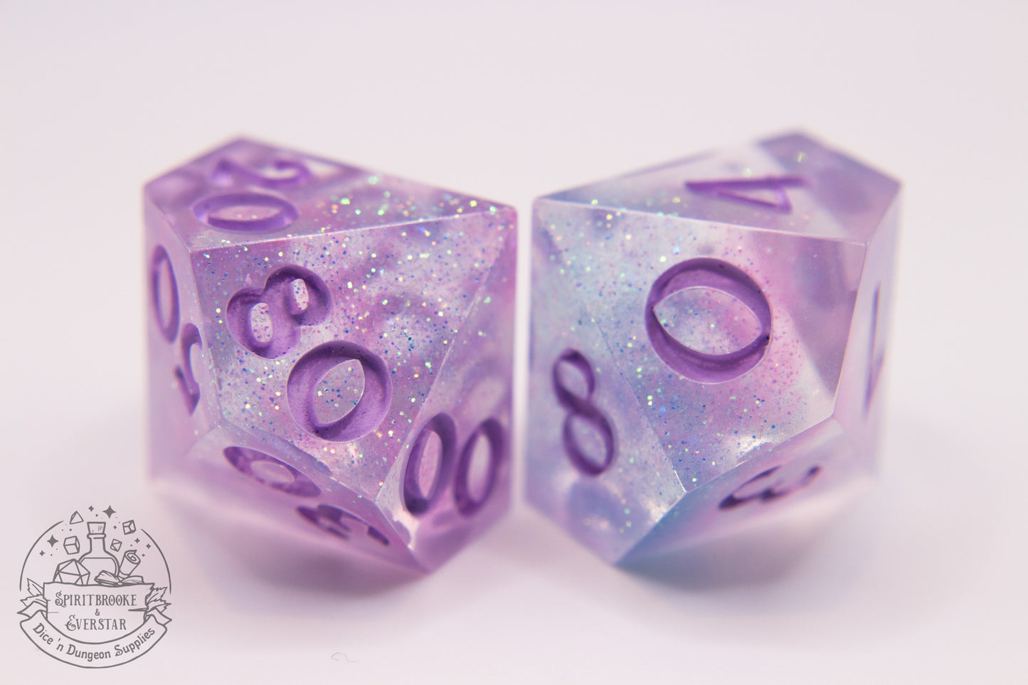 Cotton Candy Polyhedral Dice set