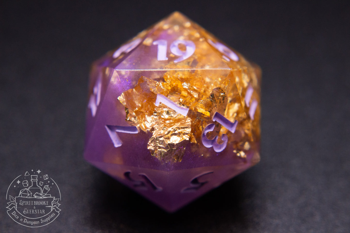 Violet Court Polyhedral Dice set