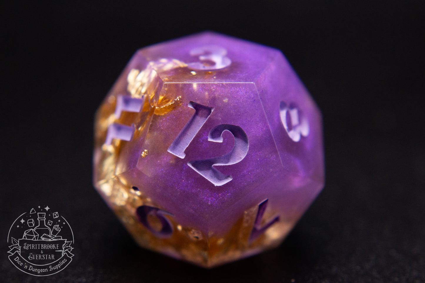 Violet Court Polyhedral Dice set