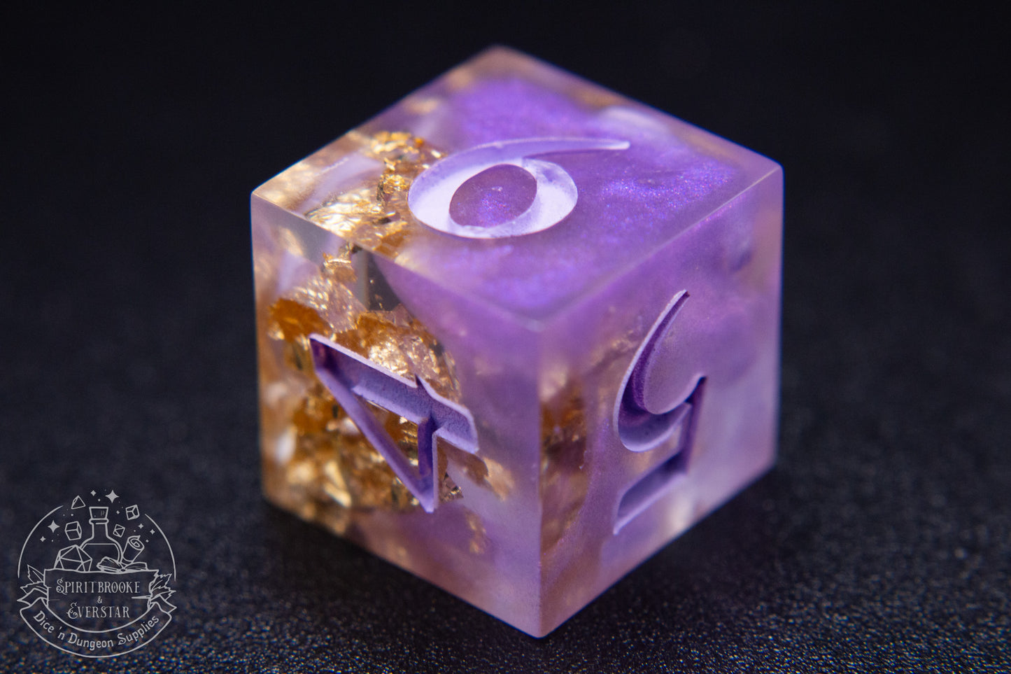 Violet Court Polyhedral Dice set