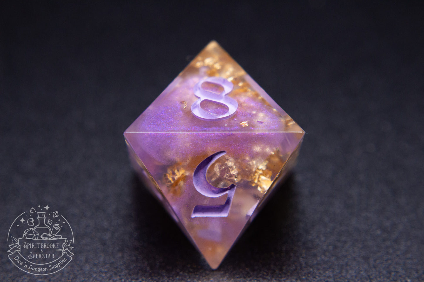 Violet Court Polyhedral Dice set