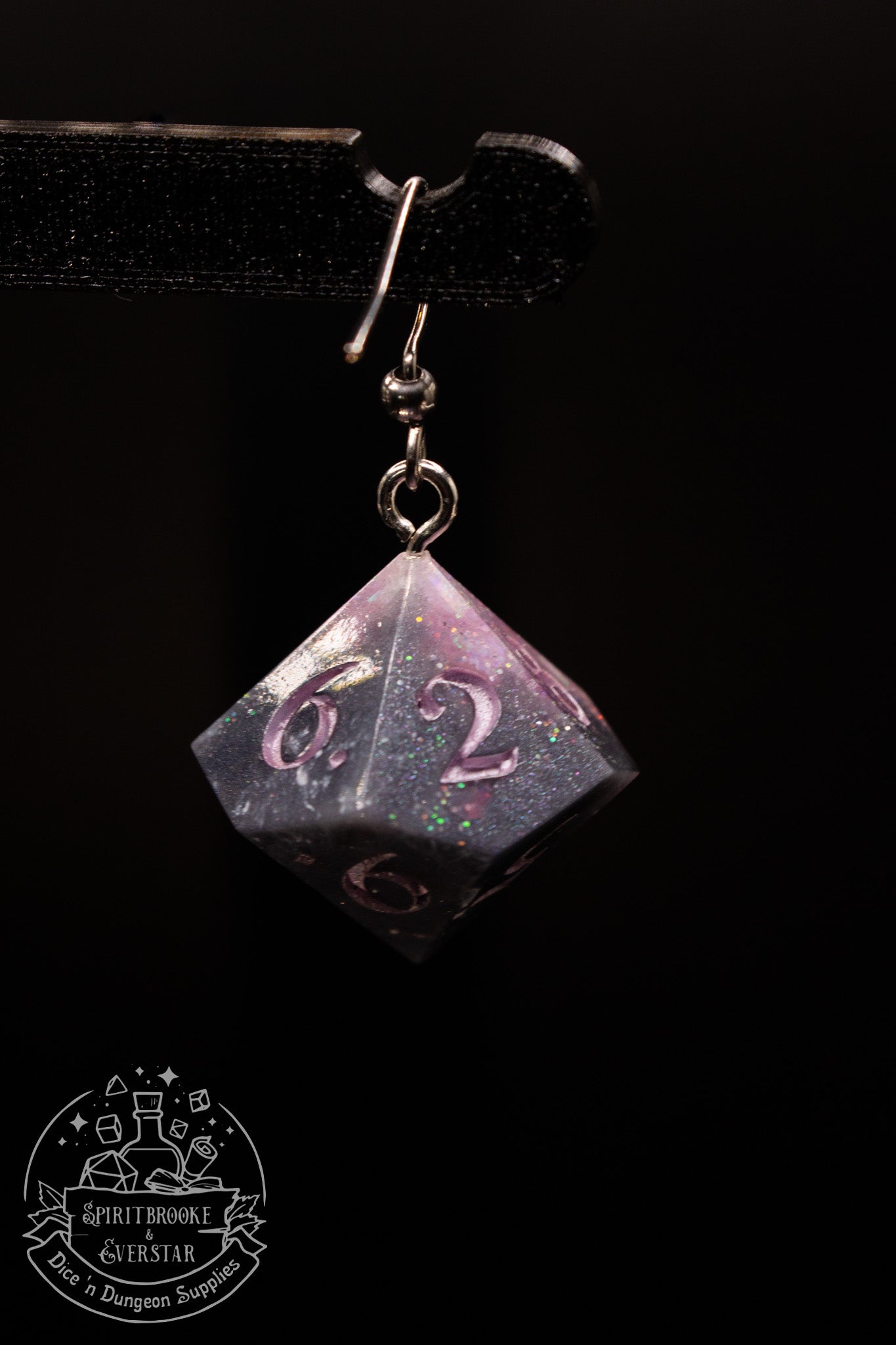 Petrified Pixie D10 and D100 Earrings