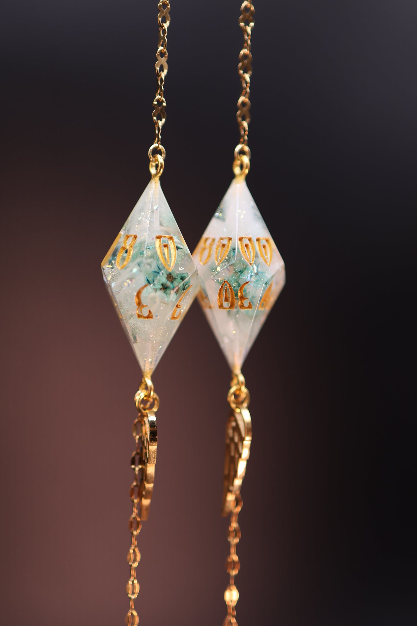 Gold Eyewear Chain Celeste Meadow Dice
