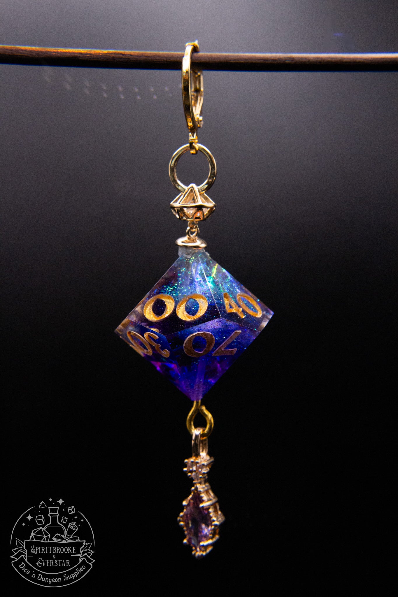 Wizards Wish D10 + D100 Earrings