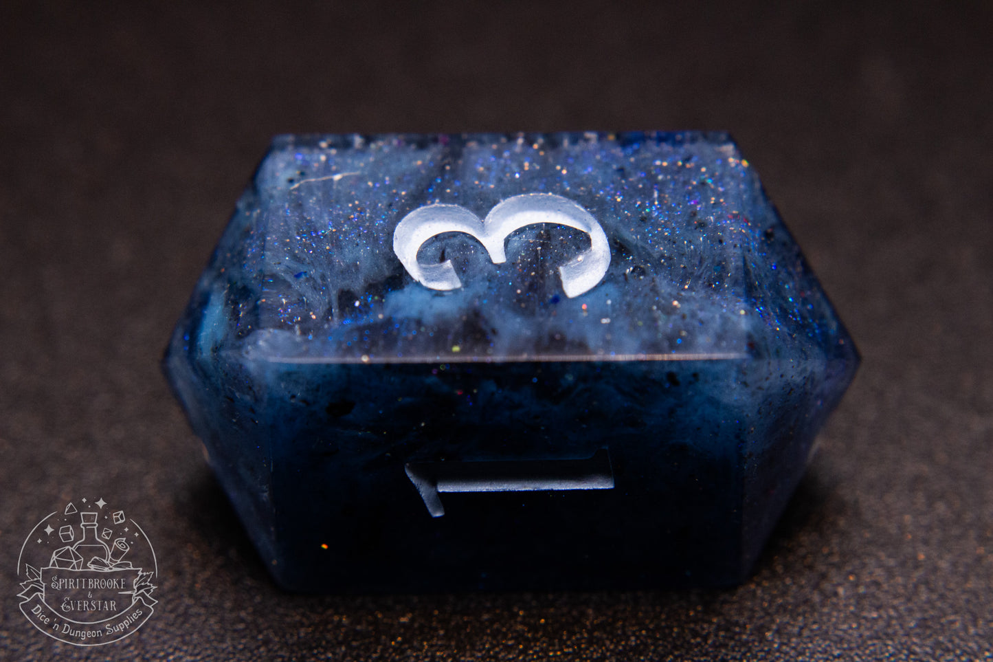 Cobaltalune Polyhedral Dice set