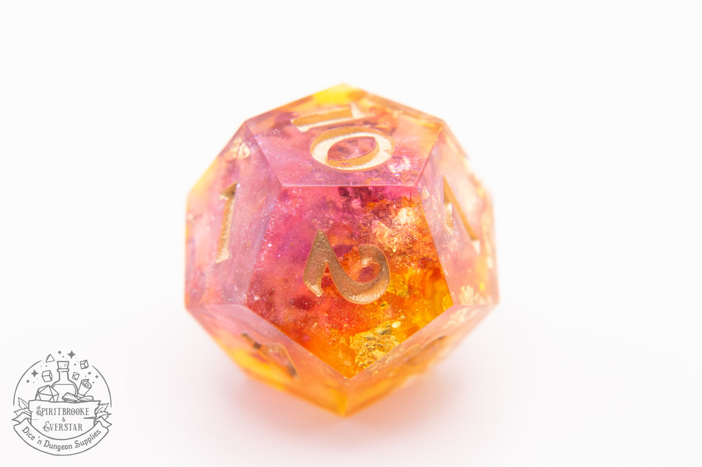 Golden Hour Polyhedral Dice set