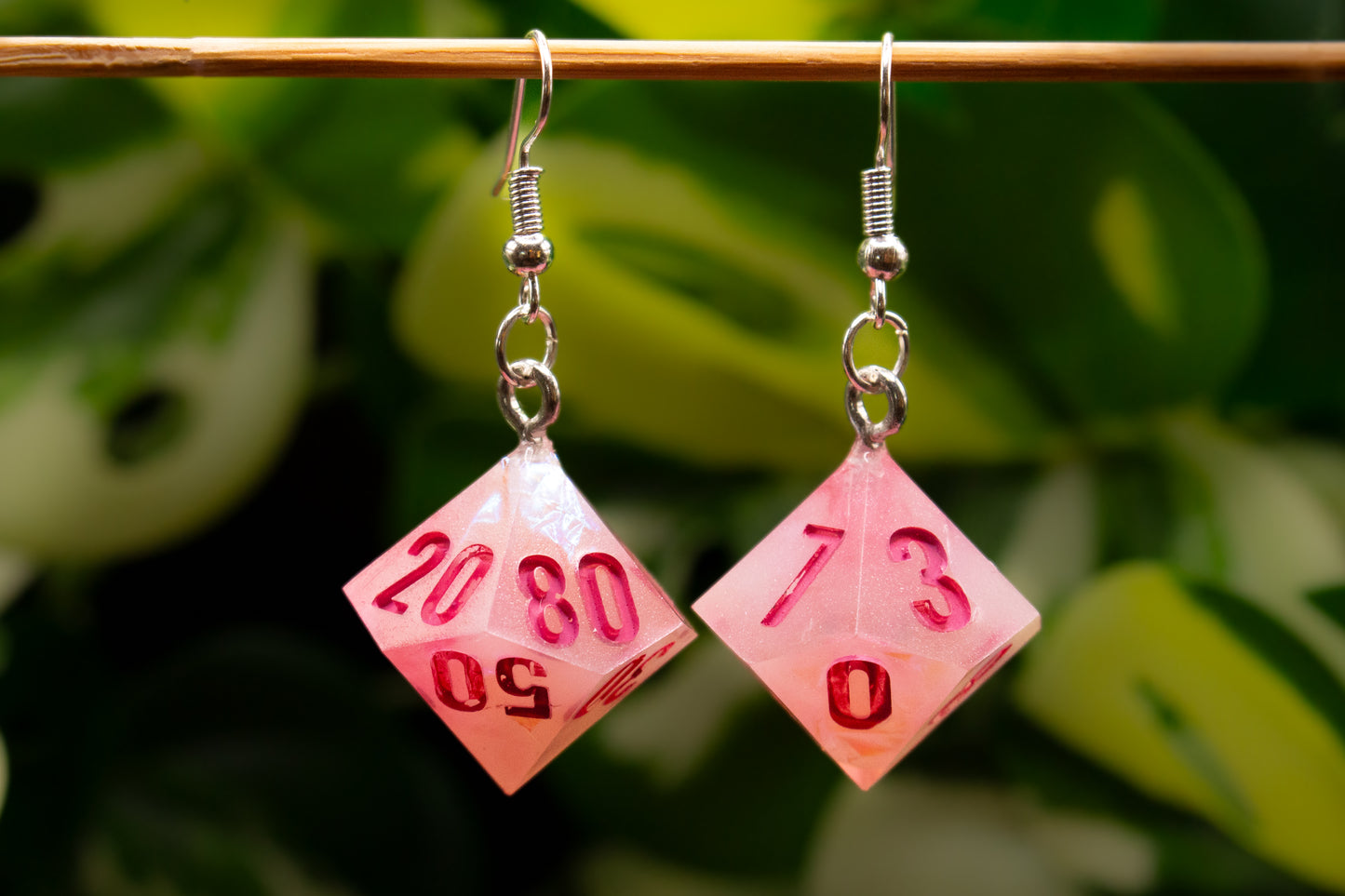 Pretty in Pink D10 and D100 Earrings