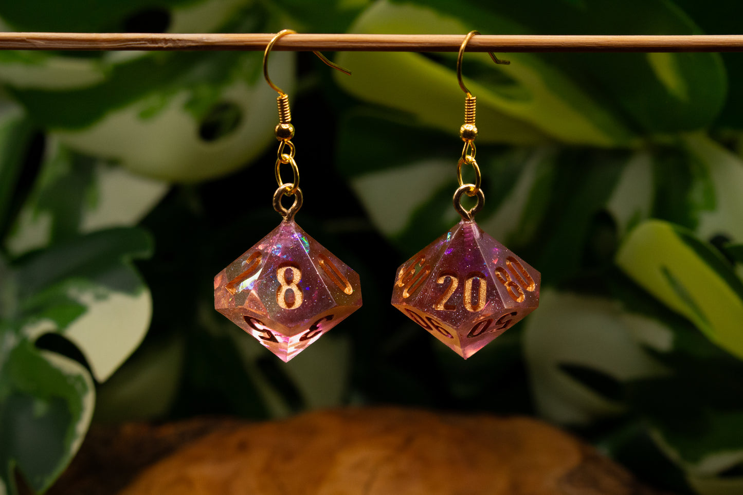 Old Fairy Dust D10 and D100 Earrings