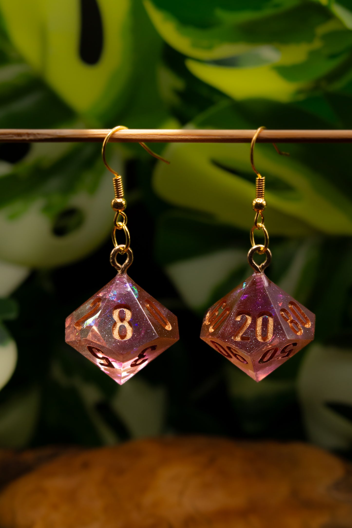 Old Fairy Dust D10 and D100 Earrings
