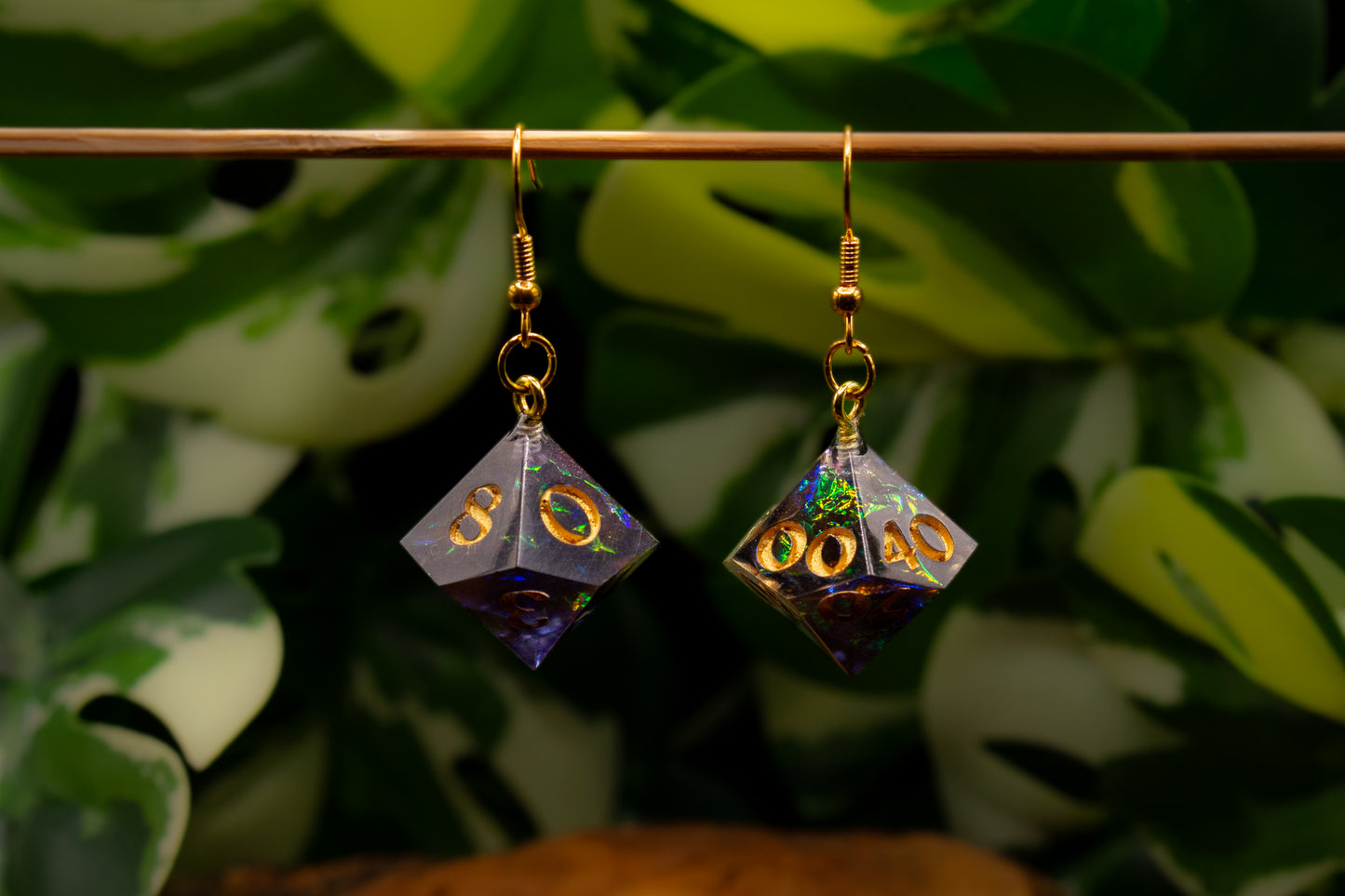 Galactic Protector D10 and D100 Earrings