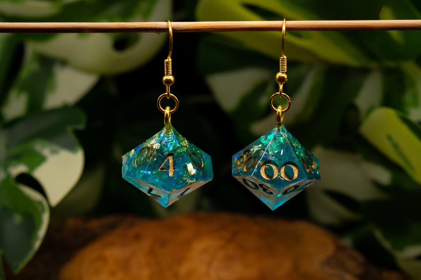 Atlantean Treasure D10 and D100 Earrings