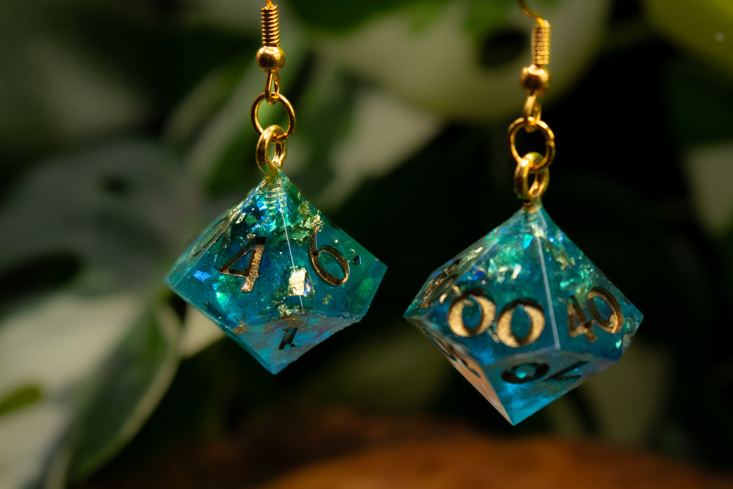 Atlantean Treasure D10 and D100 Earrings