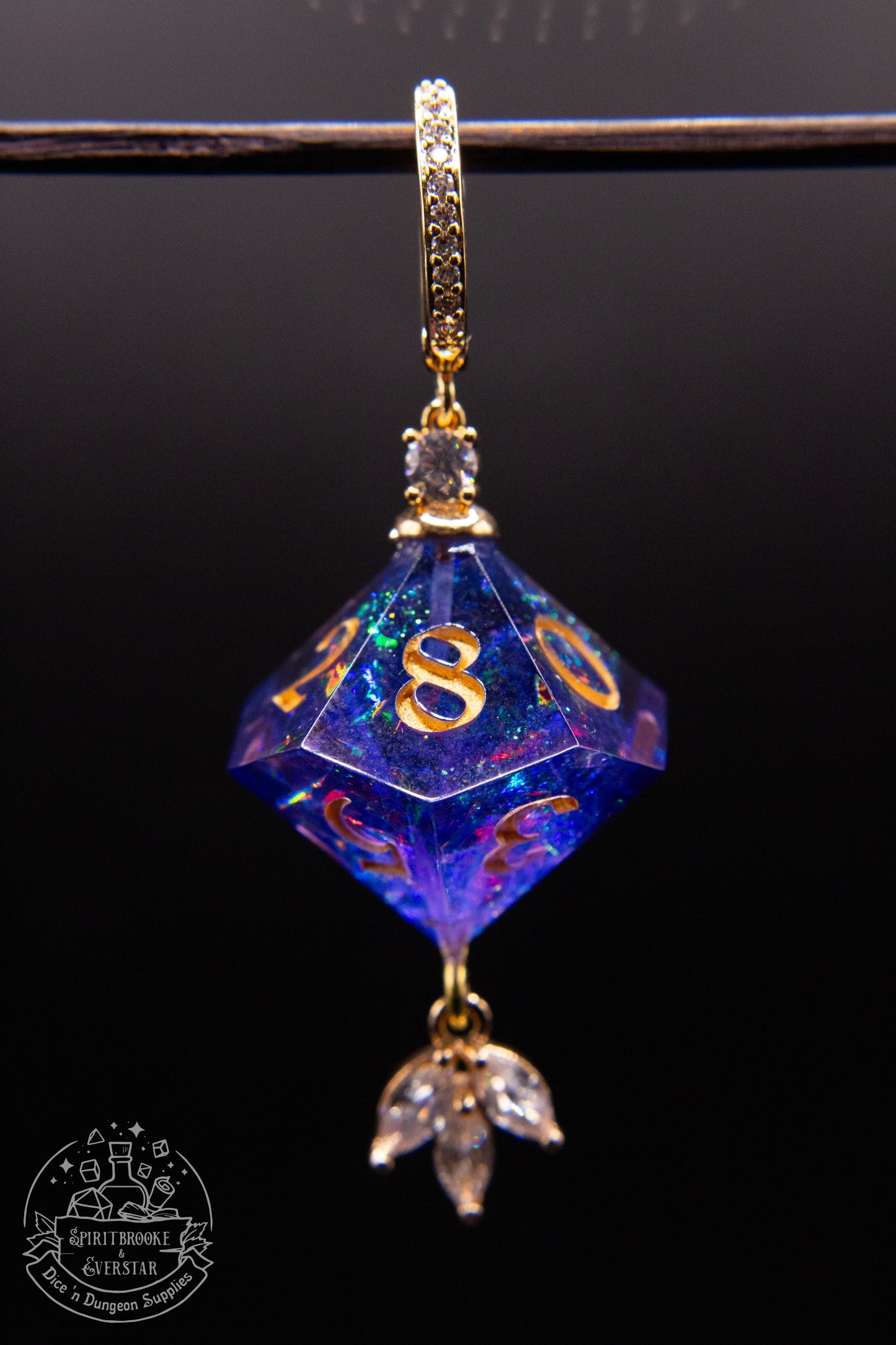 Genie's Wish with leaves D10 + D100 Earrings