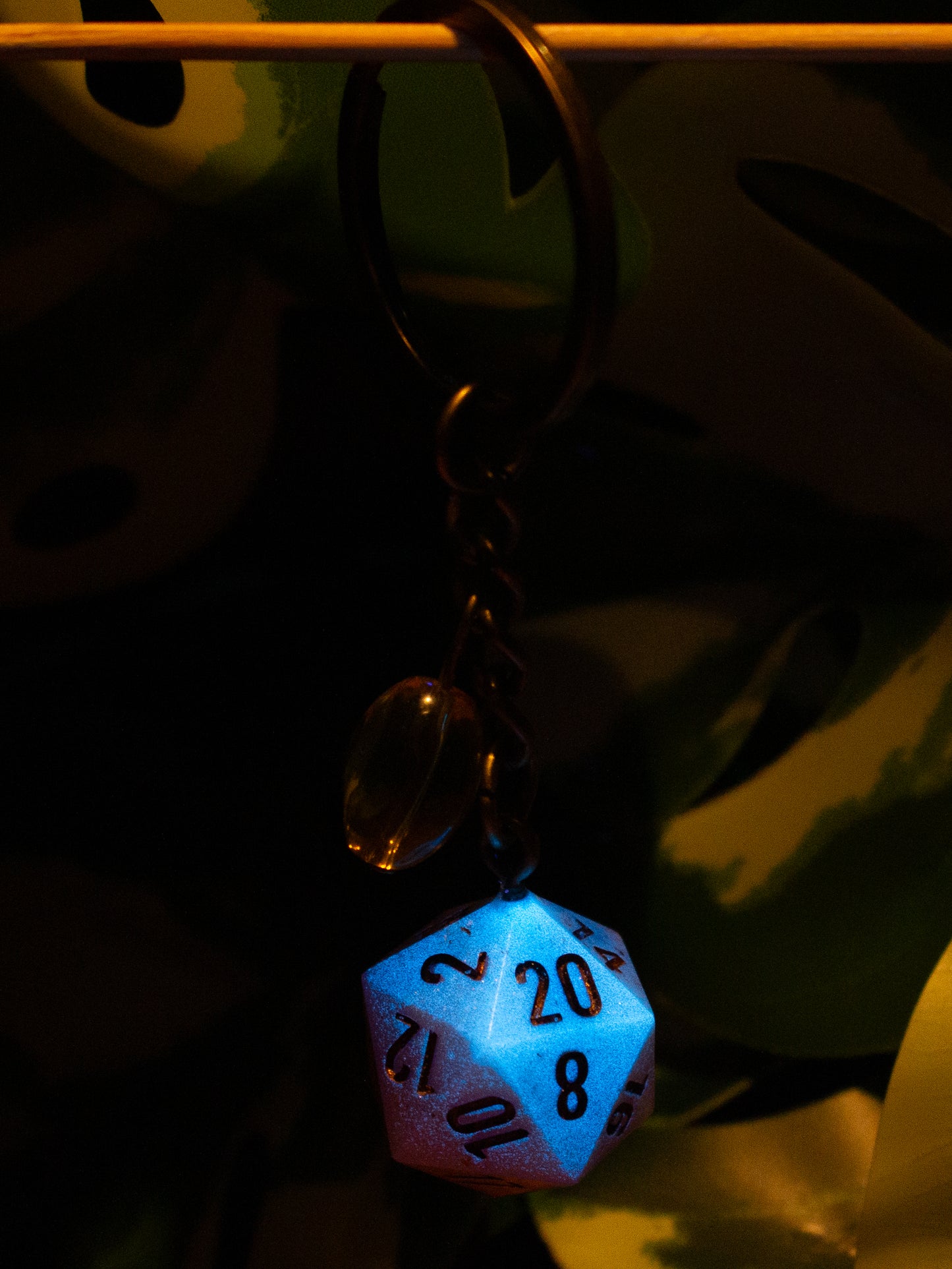 Desert Glow Dice Keychain