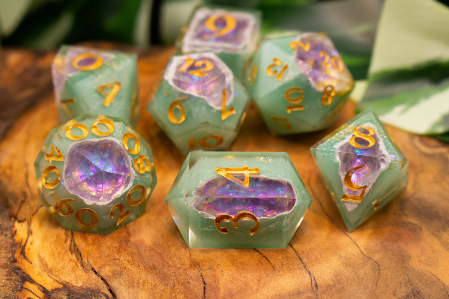 Ashton Greymoore inspired Polyhedral Geode Dice