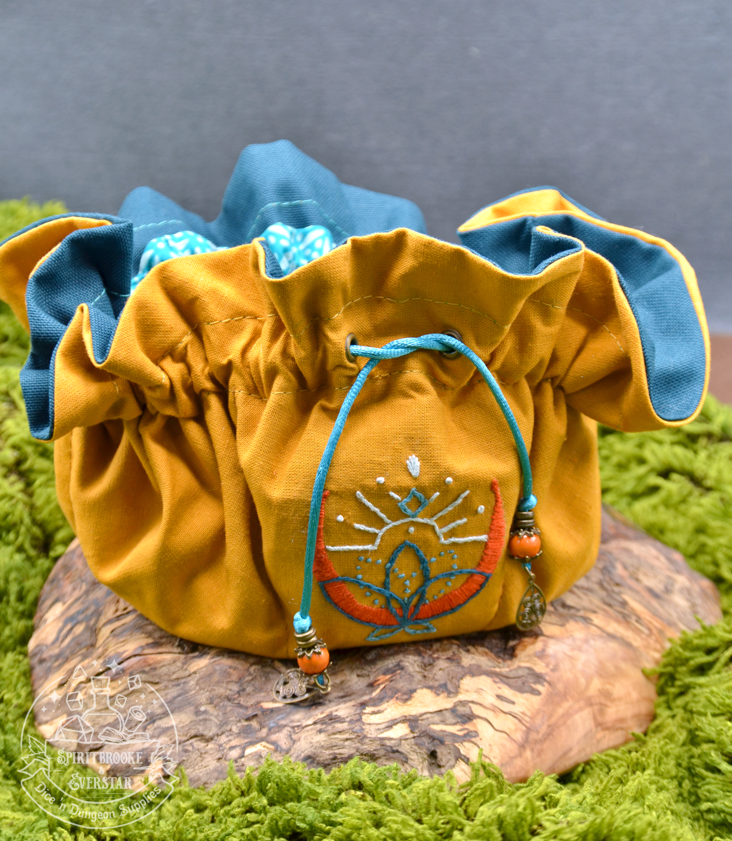 'Blooming Balance' Normal Dice Bag (Embroidered)