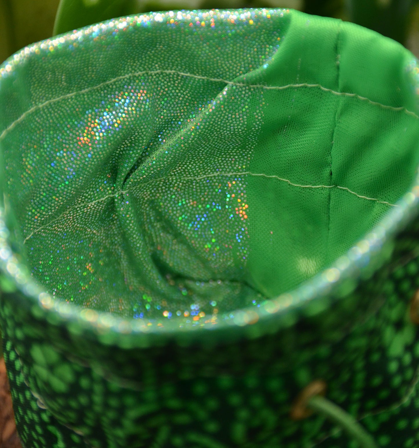 'Verdant Holo Green' Tiny Dice Pouch (XS)