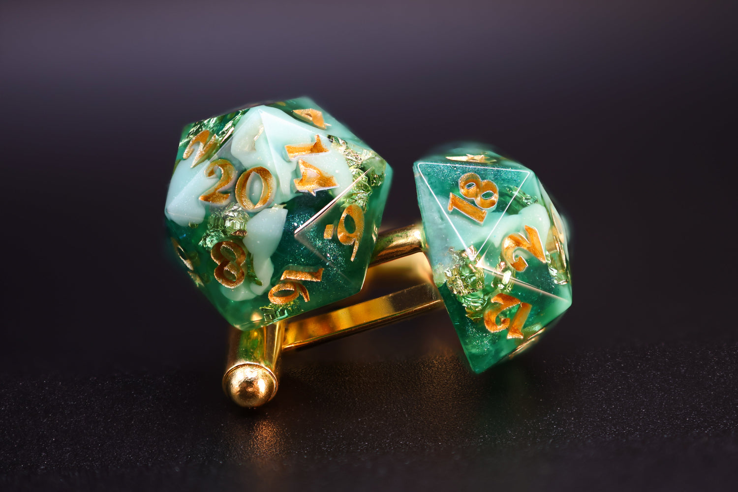 Handmade D20 Cufflinks