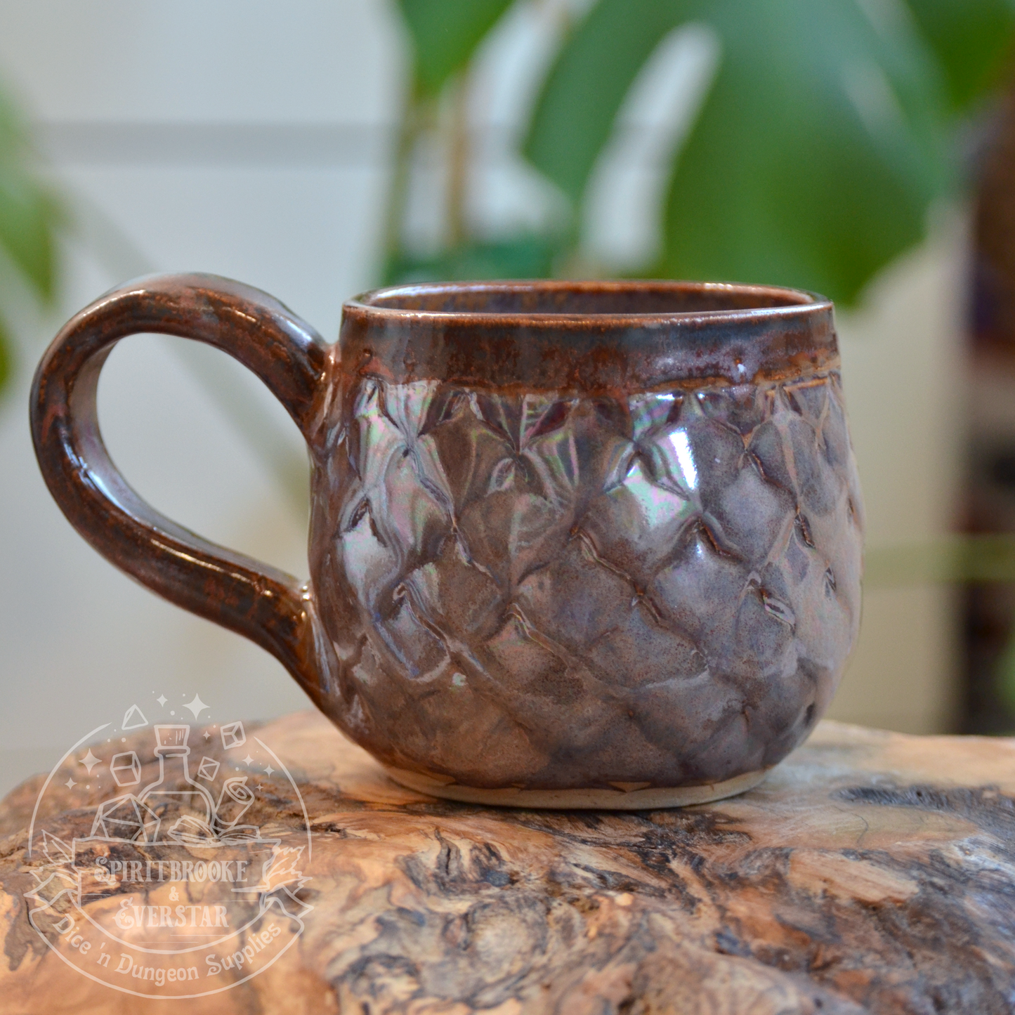 Dragon Mug Iridescent Dusty Purple