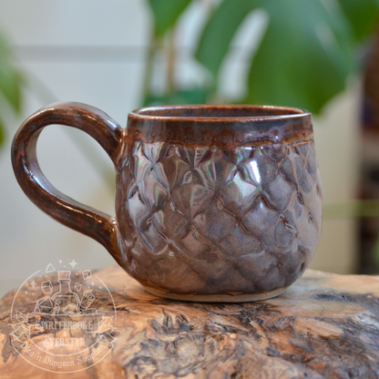 Dragon Mug Iridescent Dusty Purple