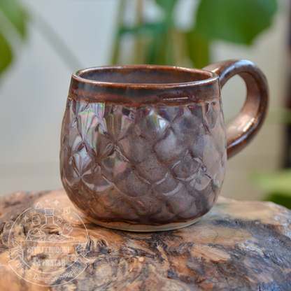 Dragon Mug Iridescent Dusty Purple