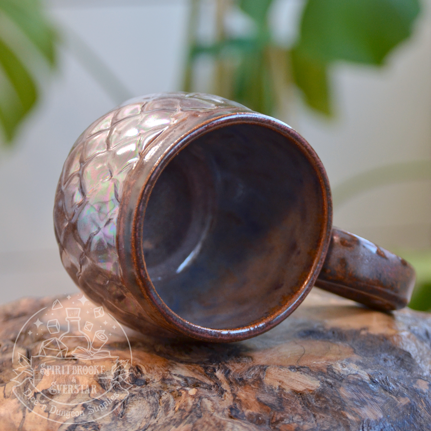 Dragon Mug Iridescent Dusty Purple