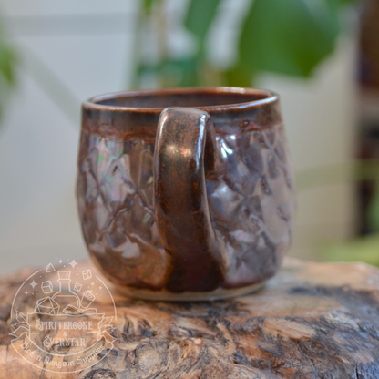 Dragon Mug Iridescent Dusty Purple