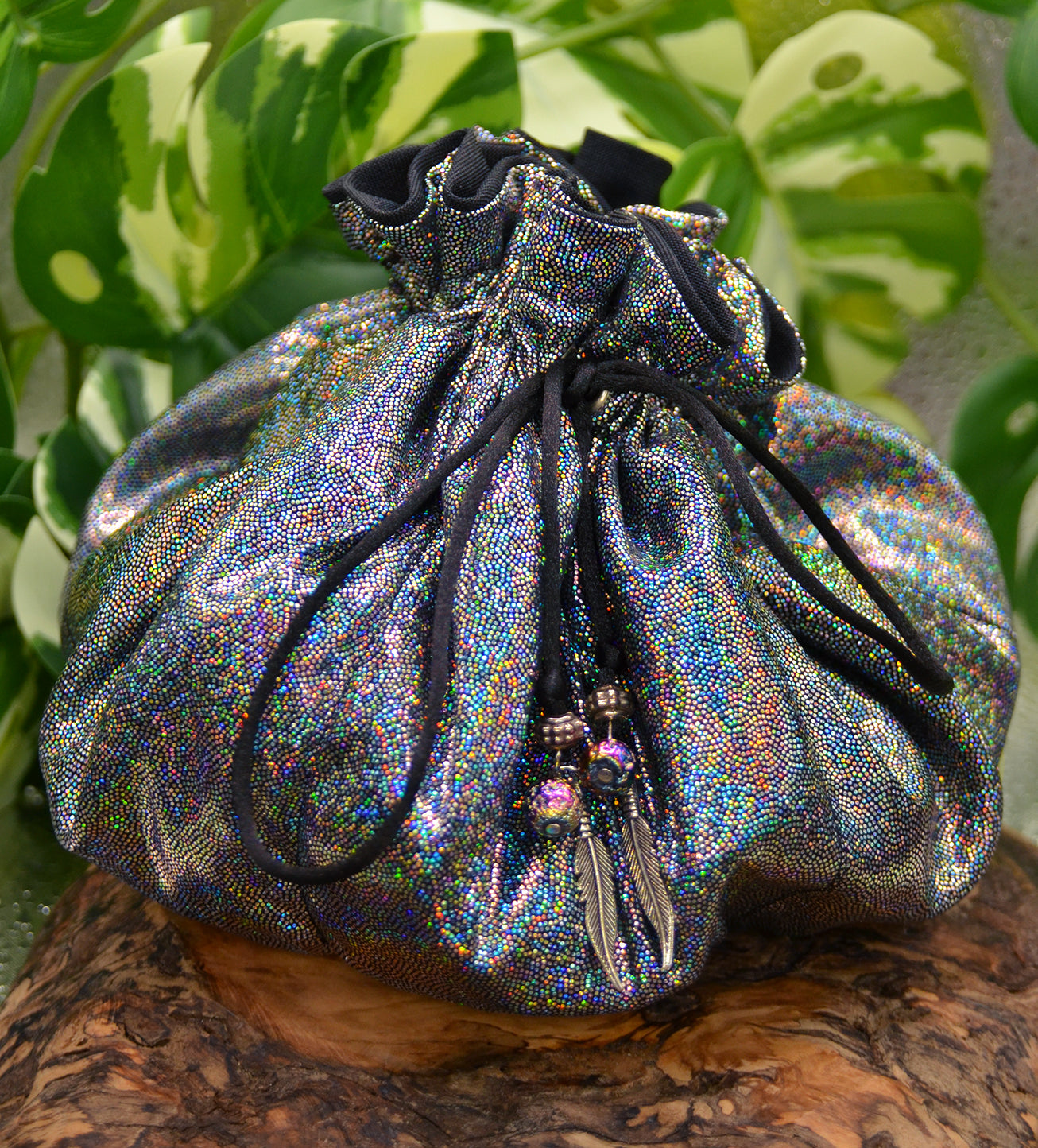 'Holo Black' Jumbo Dice Bag