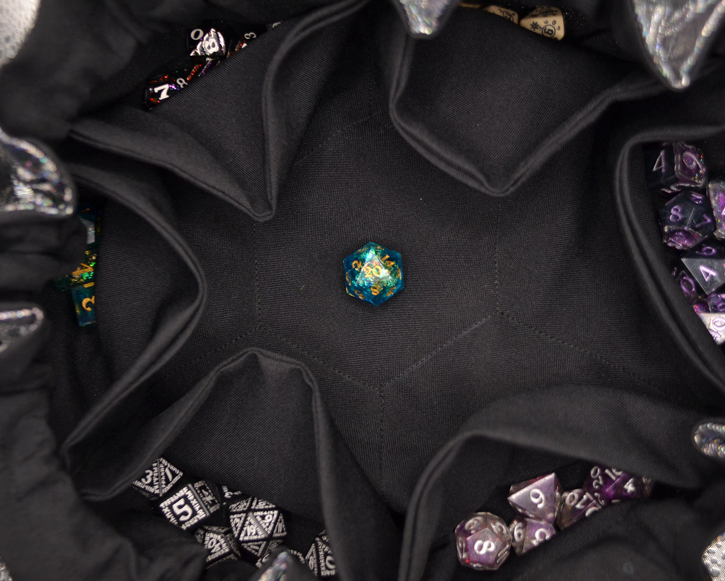 'Holo Black' Jumbo Dice Bag