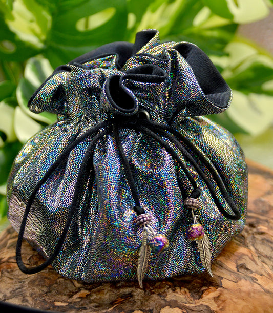 'Holo Black' Normal Dice Bag